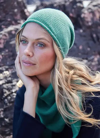 Lambswool Slouchy Beanie